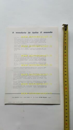 Motobi 50 City Bike 1969 depliant originale ciclomotore italiano brochure …