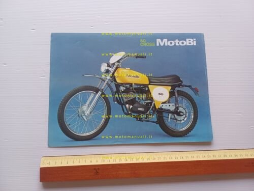 Motobi 50 Cross 5V 1975 depliant italiano originale ciclomotore brochure …