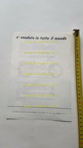 Motobi 50 Export 3V-P 1968 depliant originale ciclomotore italiano brochure