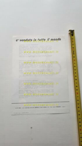 Motobi 50 Gentlemen 1968 depliant originale ciclomotore italiano brochure moped