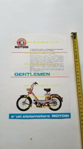 Motobi 50 Gentlemen 1970 depliant originale ciclomotore italiano brochure moped