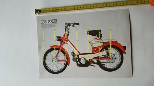 Motobi 50 Gentlemen anni 70 depliant originale ciclomotore italiano brochure
