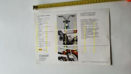 Motobi 50 Gentlemen anni 70 depliant originale ciclomotore italiano brochure