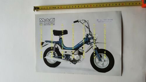 Motobi 50 Magnum 3V anni 70 depliant originale ciclomotore italiano …