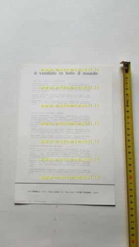 Motobi 50 Mini Bike 1968 depliant originale ciclomotore italiano brochure …