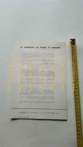 Motobi 50 Mini Bike 1969 depliant originale ciclomotore italiano brochure