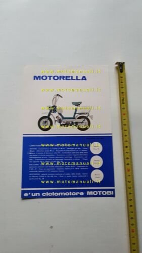 Motobi 50 Motorella 1969 depliant originale ciclomotore italiano brochure moped