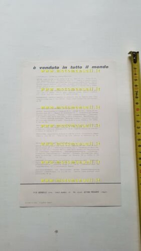 Motobi 50 Motorella 1969 depliant originale ciclomotore italiano brochure moped