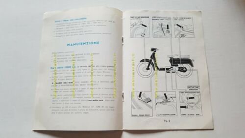 MOTOBI 75 Scooter 1961 manuale uso manutenzione originale owner manual