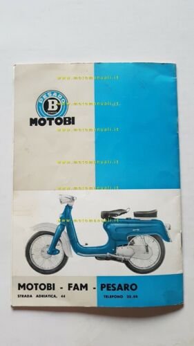 MOTOBI 75 Scooter 1961 manuale uso manutenzione originale owner manual