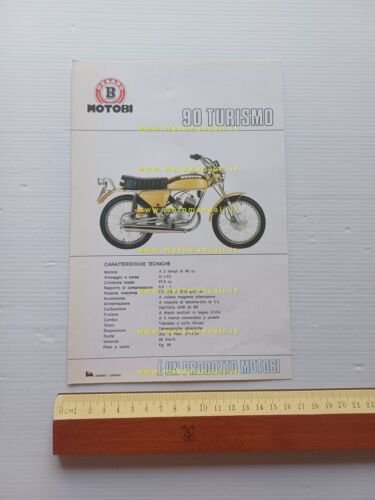 Motobi 90 Turismo 1971 depliant italiano originale
