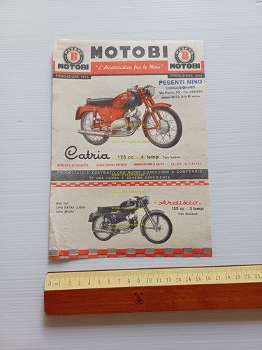 Motobi Catria 175 Ardizio 125 Spring Lasting 200 1956 depliant …