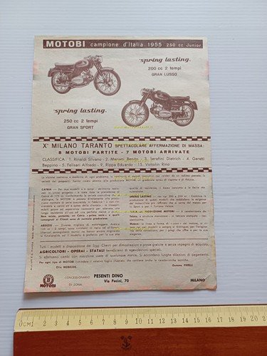 Motobi Catria 175 Ardizio 125 Spring Lasting 200 1956 depliant …