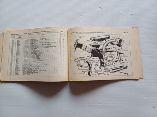 Motobi Imperiale 125 manuale uso manutenzione con catalogo ricambi originale