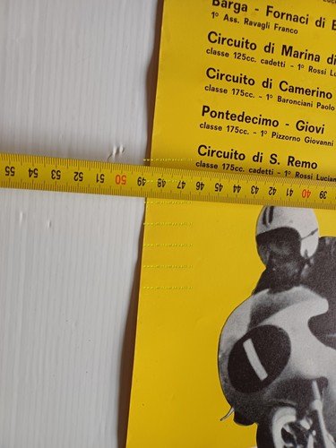 MOTOBI le vittorie 1961 manifesto poster originale