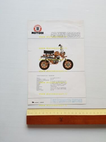 Motobi Mini Cross 49 1971 depliant italiano originale