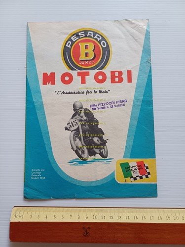 Motobi produzione modelli 1956 depliant italiano originale