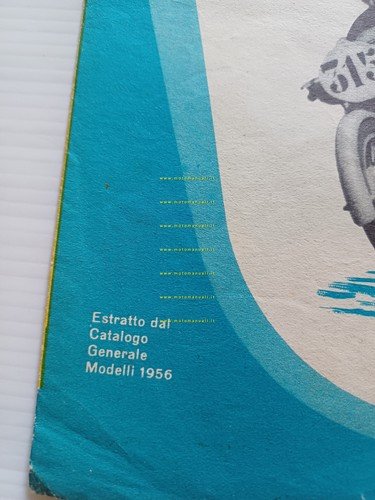 Motobi produzione modelli 1956 depliant italiano originale