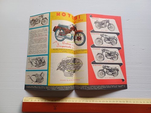 Motobi produzione modelli 1956 depliant italiano originale