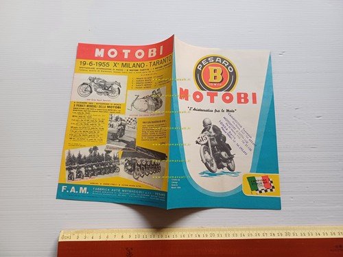 Motobi produzione modelli 1956 depliant italiano originale