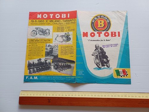 Motobi produzione modelli 1956 depliant italiano originale