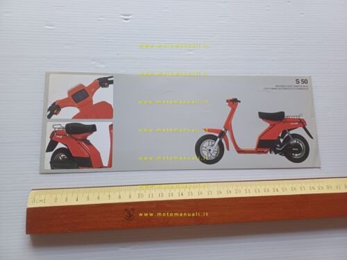 Motobi S 50 Scooter 1980 depliant italiano originale