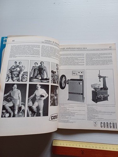 Motociclismo elenco aziende italiane motociclistiche e accessori 1980 originale
