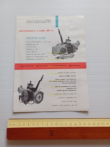 Motoflash scooter Clipper 75-48 - motore rullo 48 depliant italiano …