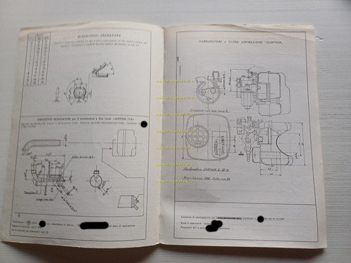 Motom 115 Daina 50 1969 Facsimile originale scheda omologazione DGM …