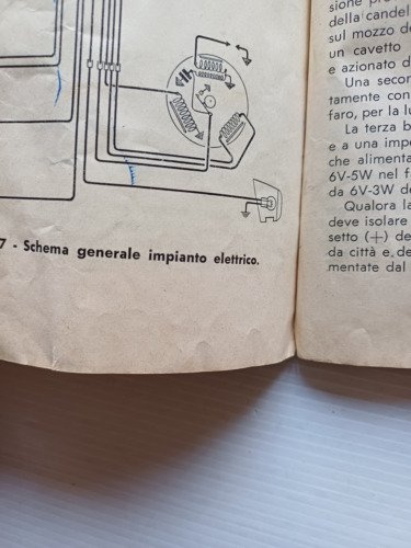 Motom 160 Delfino 1952 manuale uso manutenzione libretto originale