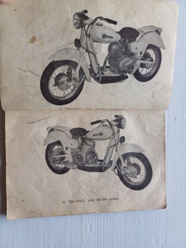 Motom 160 Delfino 1952 manuale uso manutenzione libretto originale