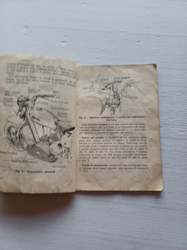 Motom 160 Delfino 1952 manuale uso manutenzione libretto originale