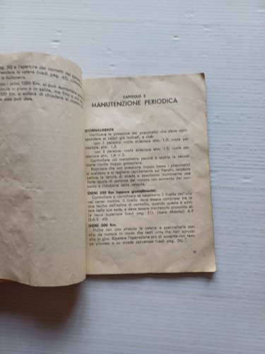Motom 160 Delfino 1952 manuale uso manutenzione libretto originale