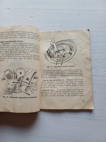 Motom 160 Delfino 1952 manuale uso manutenzione libretto originale