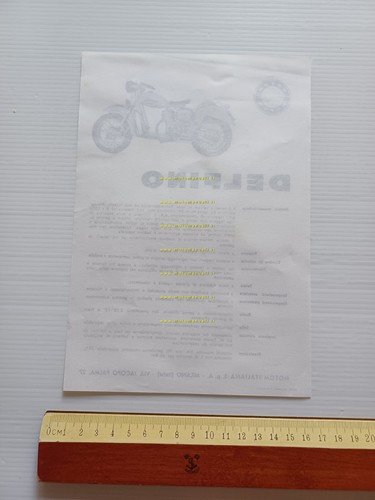 Motom 160 Delfino depliant italiano originale