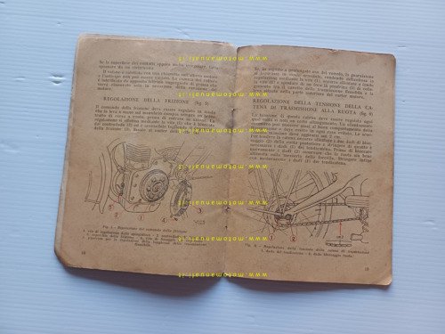 Motom 48 1953 manuale uso manutenzione libretto istruzioni originale