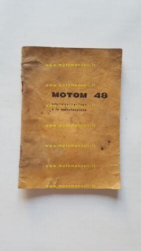 Motom 48 1969 manuale uso manutenzione libretto originale owner's manual