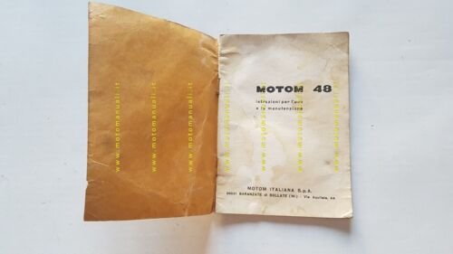 Motom 48 1969 manuale uso manutenzione libretto originale owner's manual