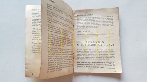 Motom 48 1969 manuale uso manutenzione libretto originale owner's manual