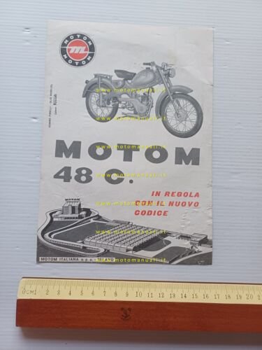 Motom 48 C 1960 depliant italiano originale