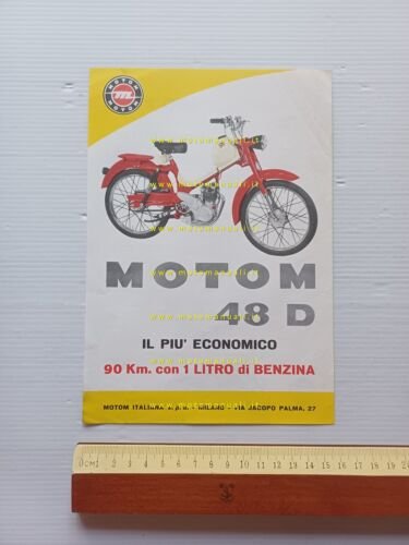 Motom 48 D 1961 depliant italiano originale