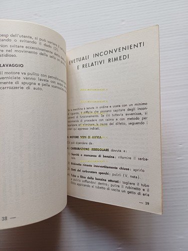 Motom 48 GG - SS 1960 manuale uso manutenzione libretto …
