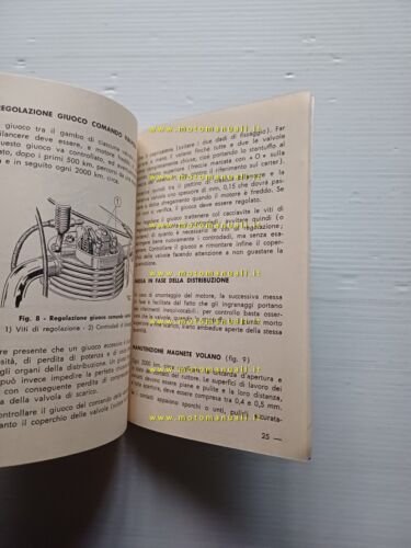 Motom 48 L 1956 manuale uso manutenzione libretto originale