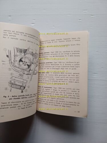 Motom 48 L 1956 manuale uso manutenzione libretto originale