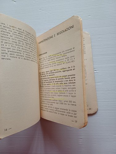 Motom 48 Superelle 1957 manuale uso manutenzione libretto originale italiano