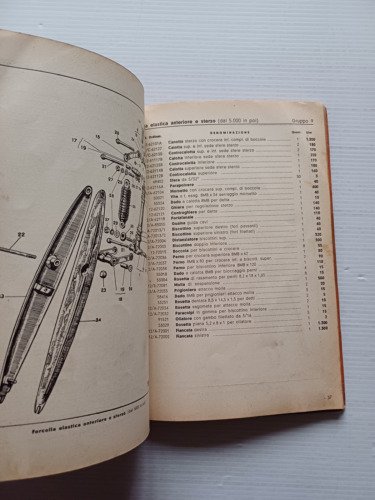 Motom 48 tutti modelli fino 1954 catalogo ricambi ORIGINALE spare …