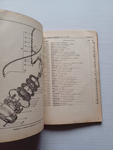 Motom 48 tutti modelli fino 1954 catalogo ricambi ORIGINALE spare …