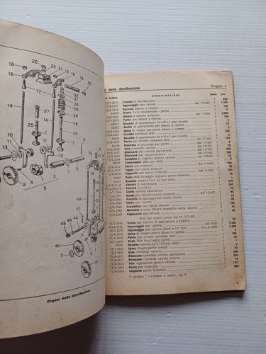 Motom 48 tutti modelli fino 1954 catalogo ricambi ORIGINALE spare …