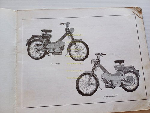 Motom 50 Daina 1967 catalogo ricambi originale spare parts catalogue