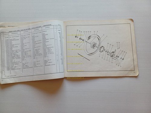 Motom 50 Daina 1967 catalogo ricambi originale spare parts catalogue